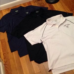 5 men's size large polos!